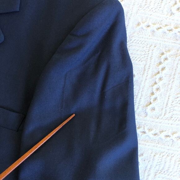 Vintage Authentic Air Force Blue Blazer American Craftsman 40S M Made In USA - Picture 9 of 11